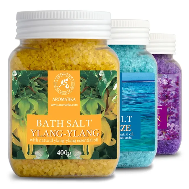 aromatika-badesalz-set-lavendel-meeresbrise-ylang-3x400g-bad image 1