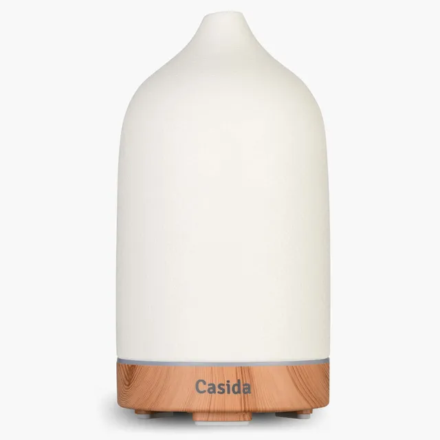 casida-keramik-aroma-diffuser-mattwei-holzoptik-led image 1