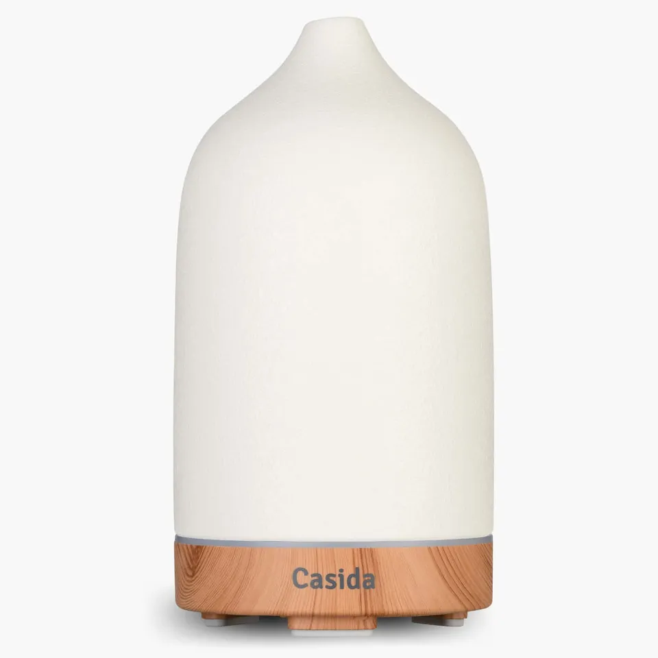 casida-keramik-aroma-diffuser-mattwei-holzoptik-led image 1