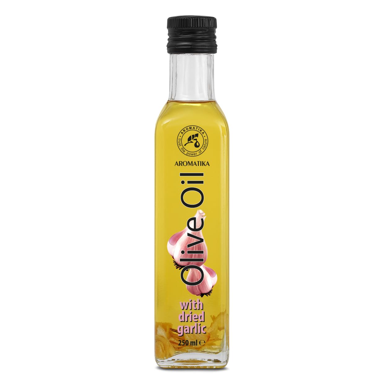 aromatika-oliven-l-knoblauch-250-ml-glasflasche-zum-kochen image 1