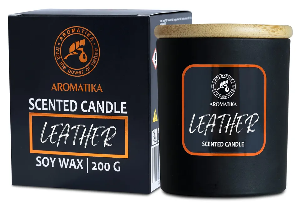 aromatika-reed-diffusers-leder-duftkerze-200-g-sandelholz-sojawachs image 1