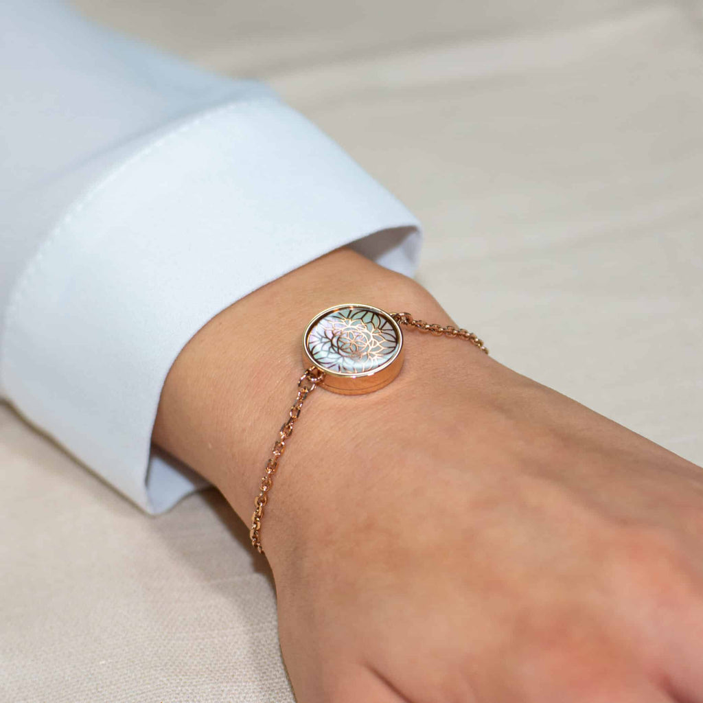 casida-aroma-armband-perlmutt-ros-gold-diffuser image 3