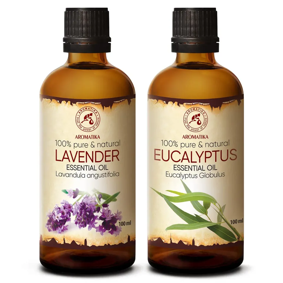 aromatika-essential-oils-therisches-l-set-lavendel-eukalyptus-2x100ml image 1