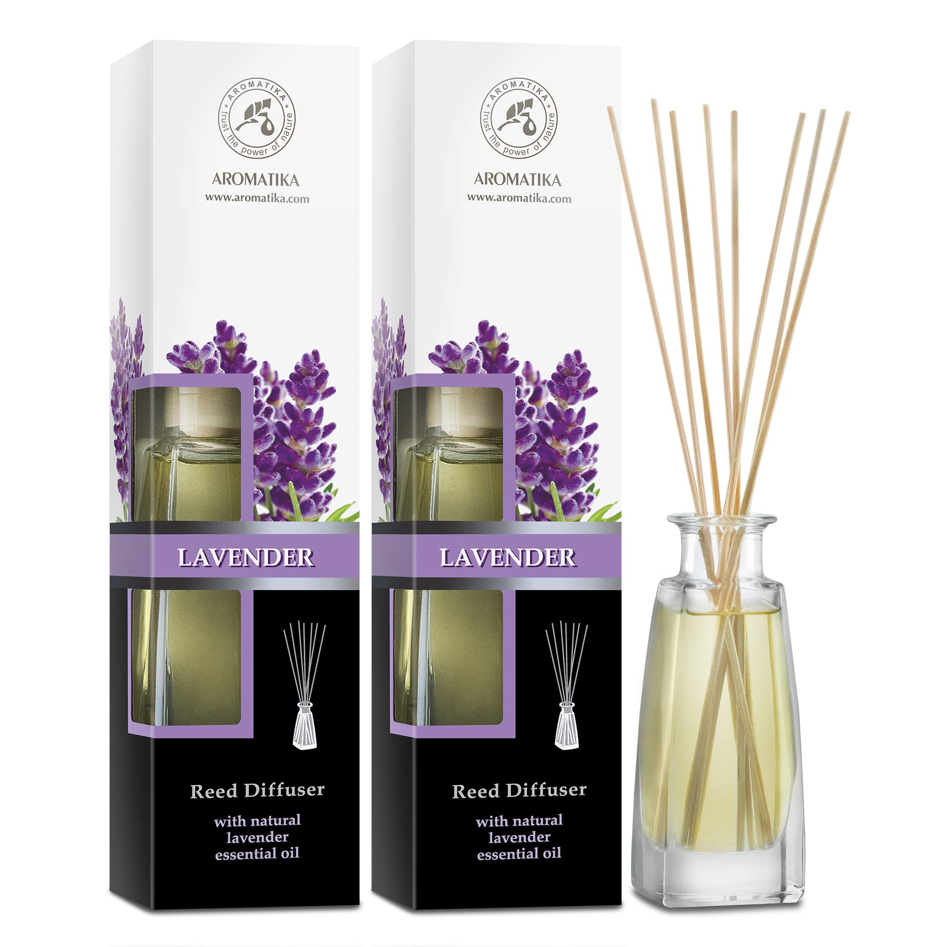 aromatika-reed-diffuser-lavendel-2x100-ml-mit-st-bchen-set image 1