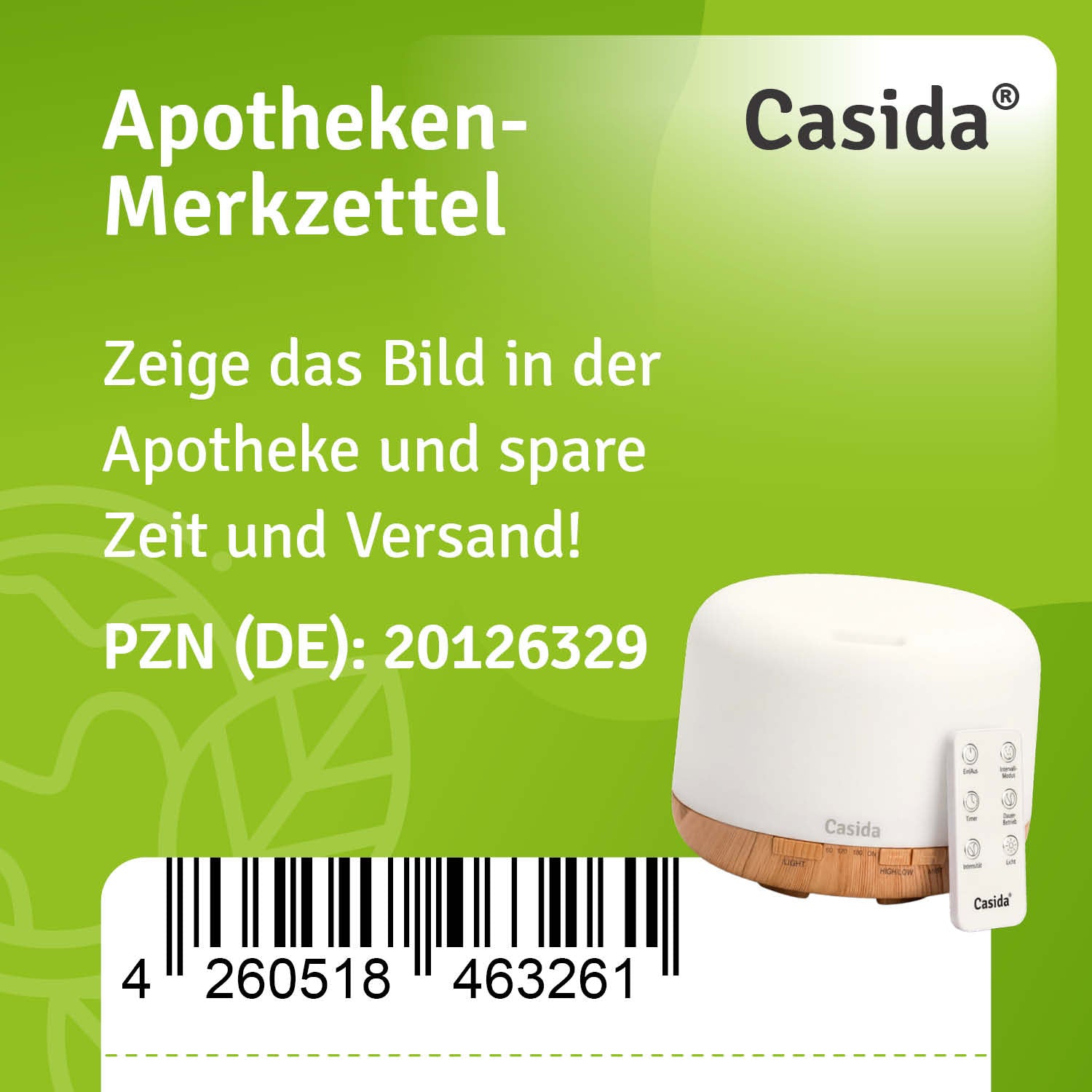 casida-aroma-diffuser-500ml-fernbedienung-led-nachtlicht image 2
