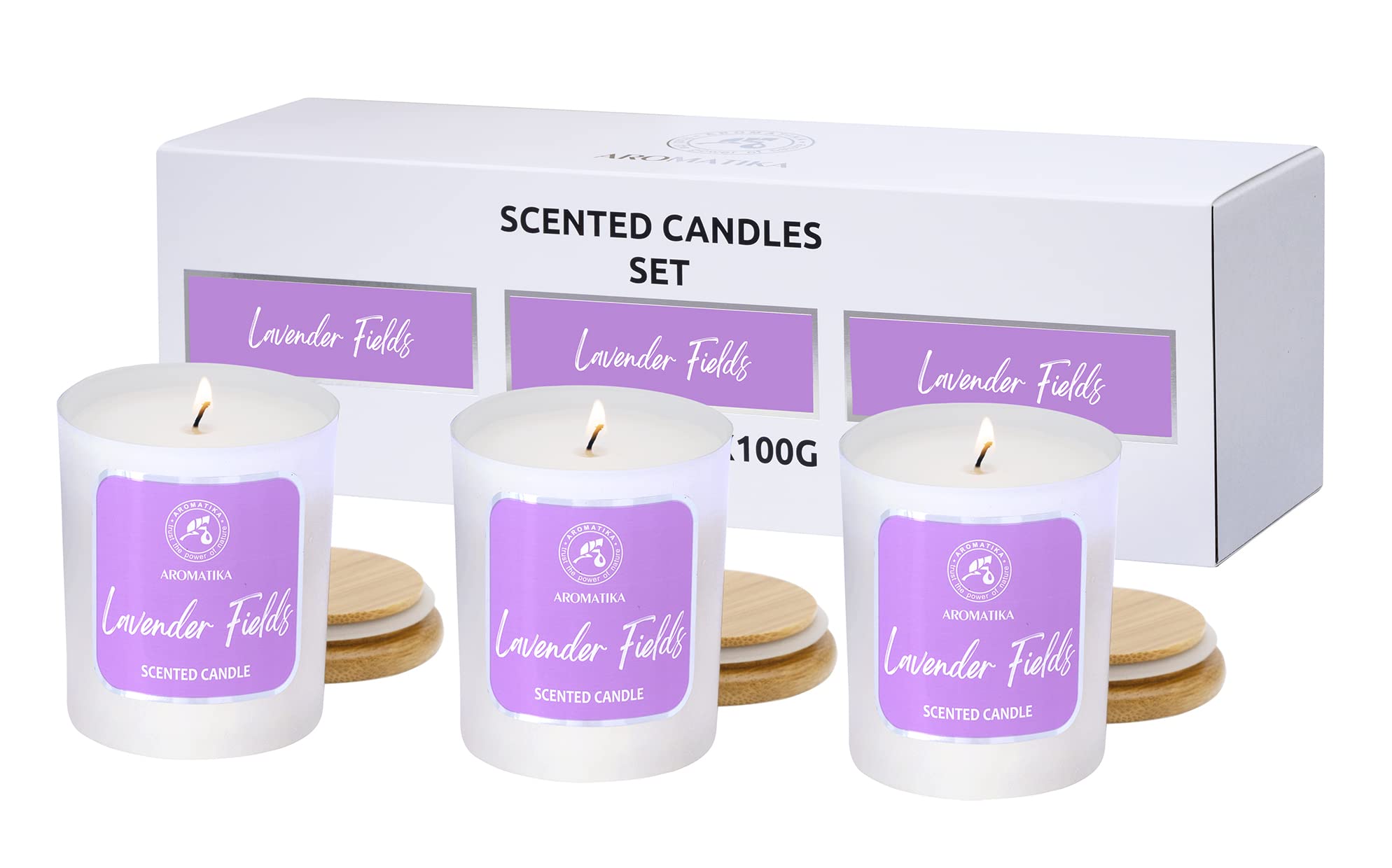 aromatika-lavendel-duftkerze-3x100g-sojawachs-glas image 2