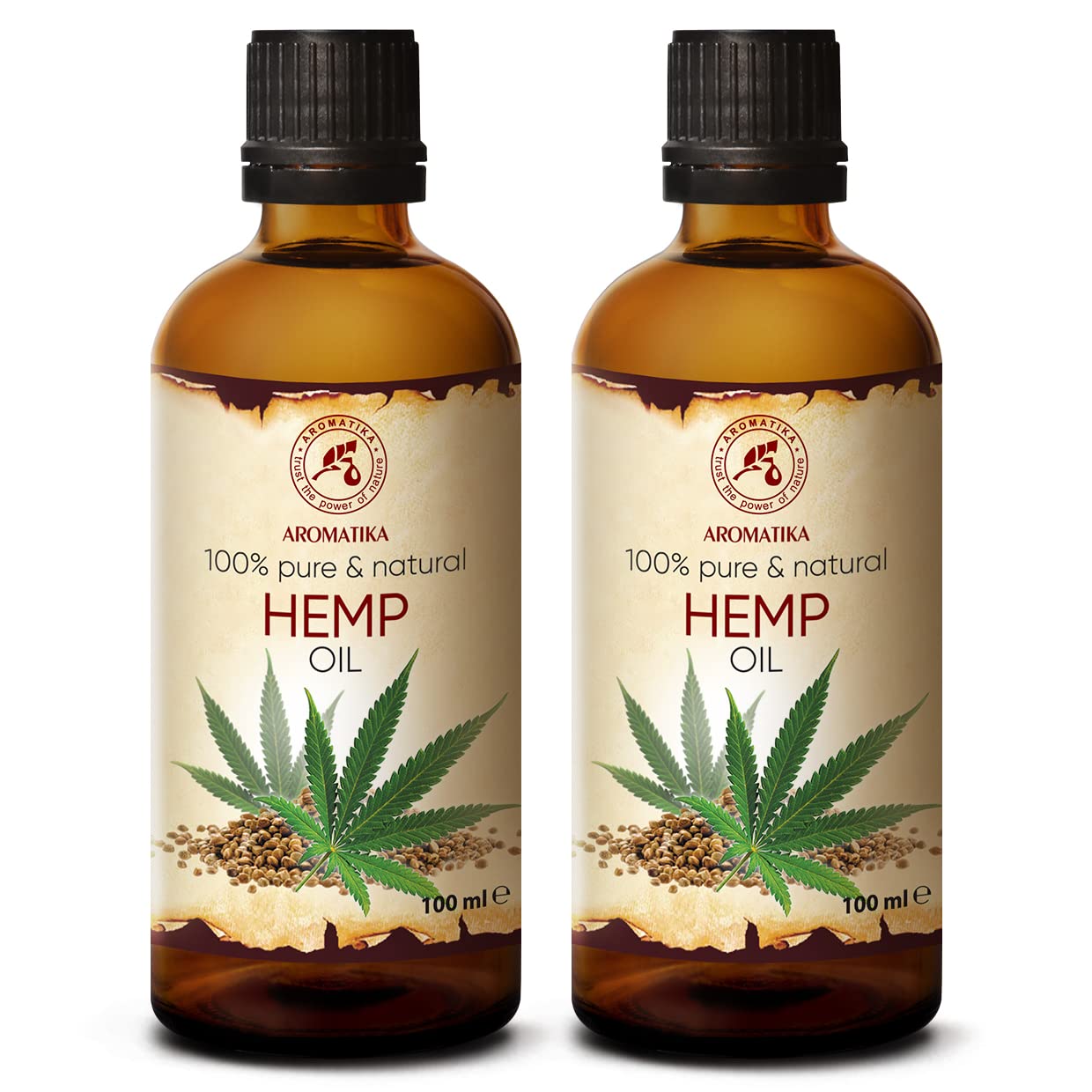 aromatika-carrier-oils-hanf-l-2x100ml-kaltgepresst-set image 1