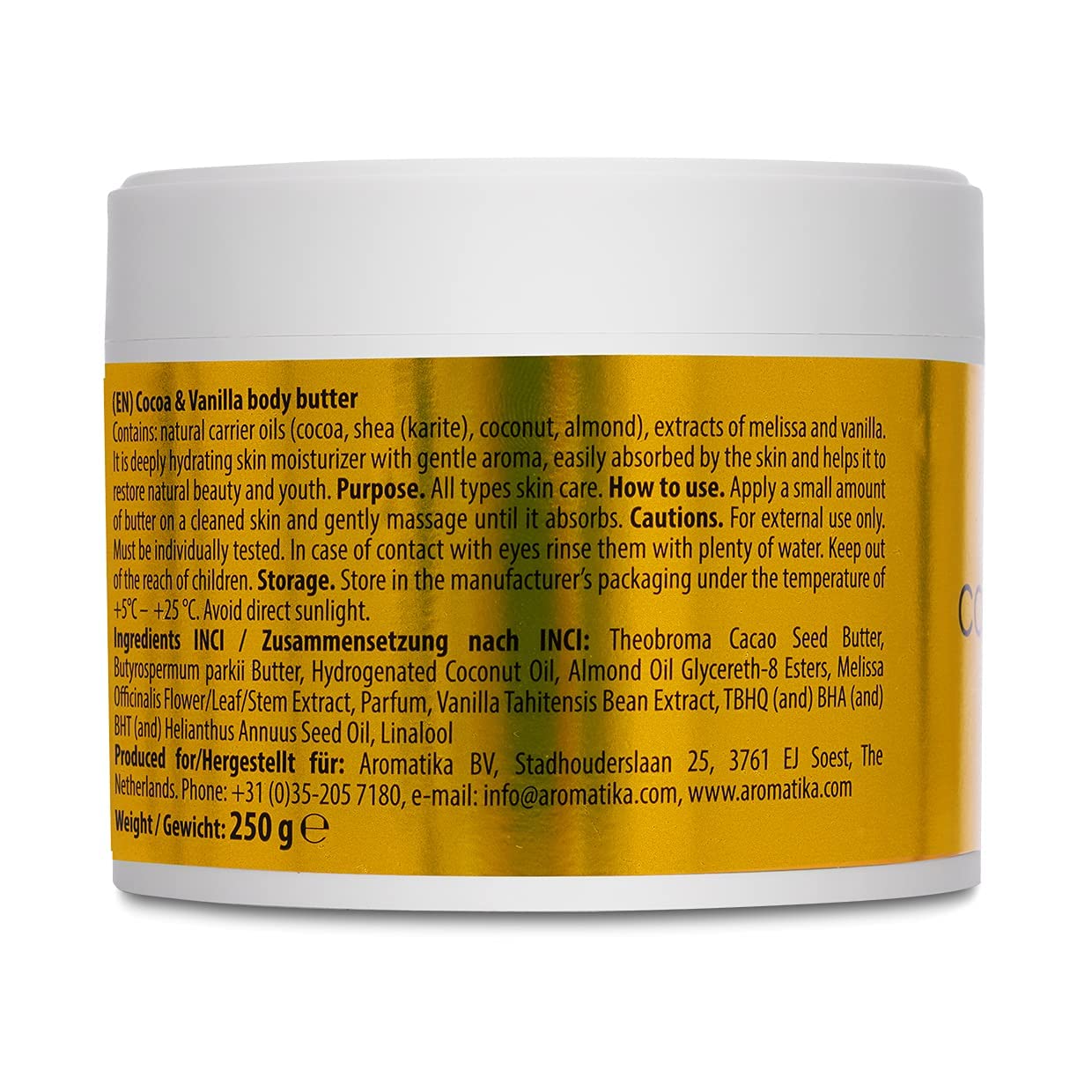 aromatika-kakao-vanille-k-rperbutter-250-g-trockene-haut image 8