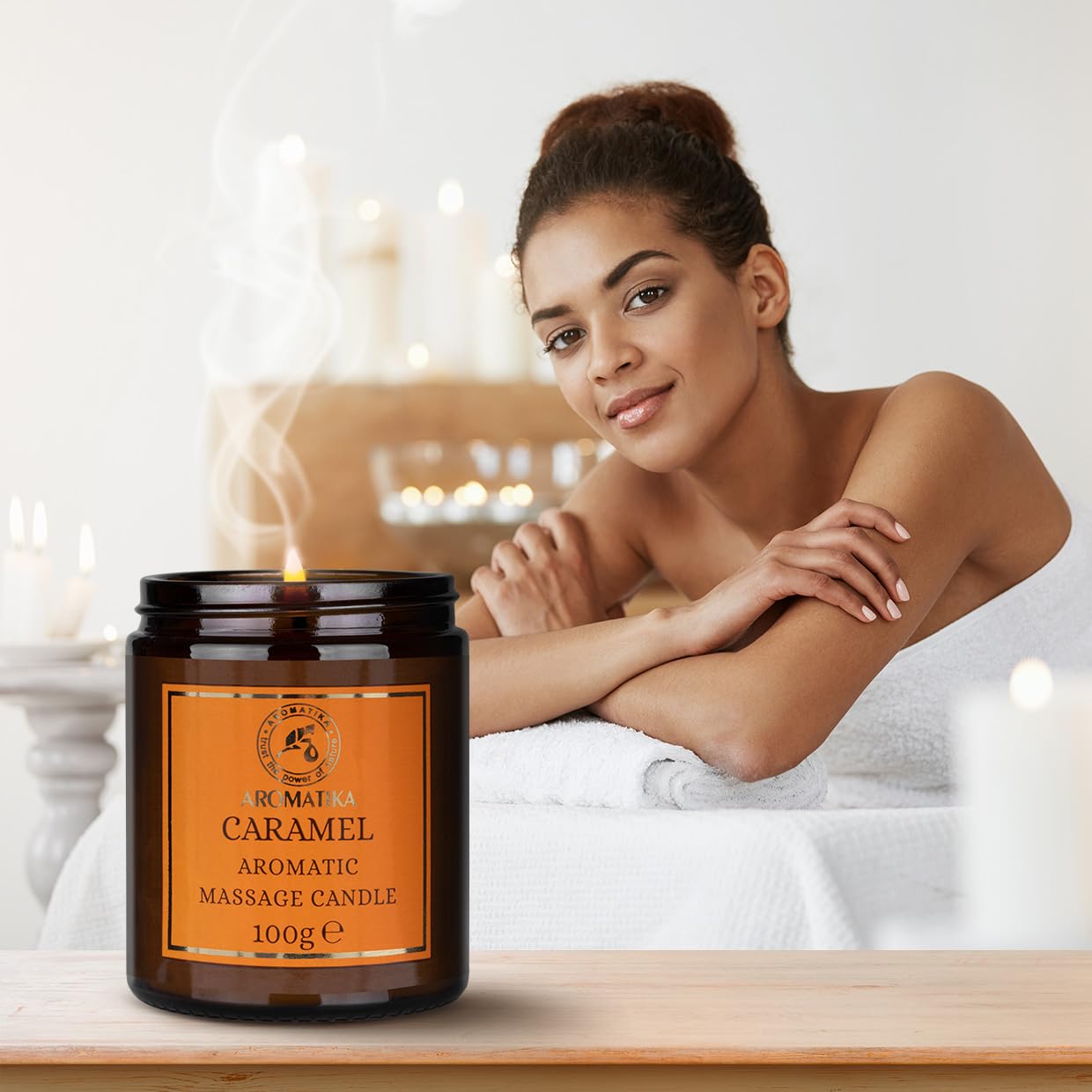 aromatika-massage-oils-karamell-massagekerze-100-g-sojawachs image 4