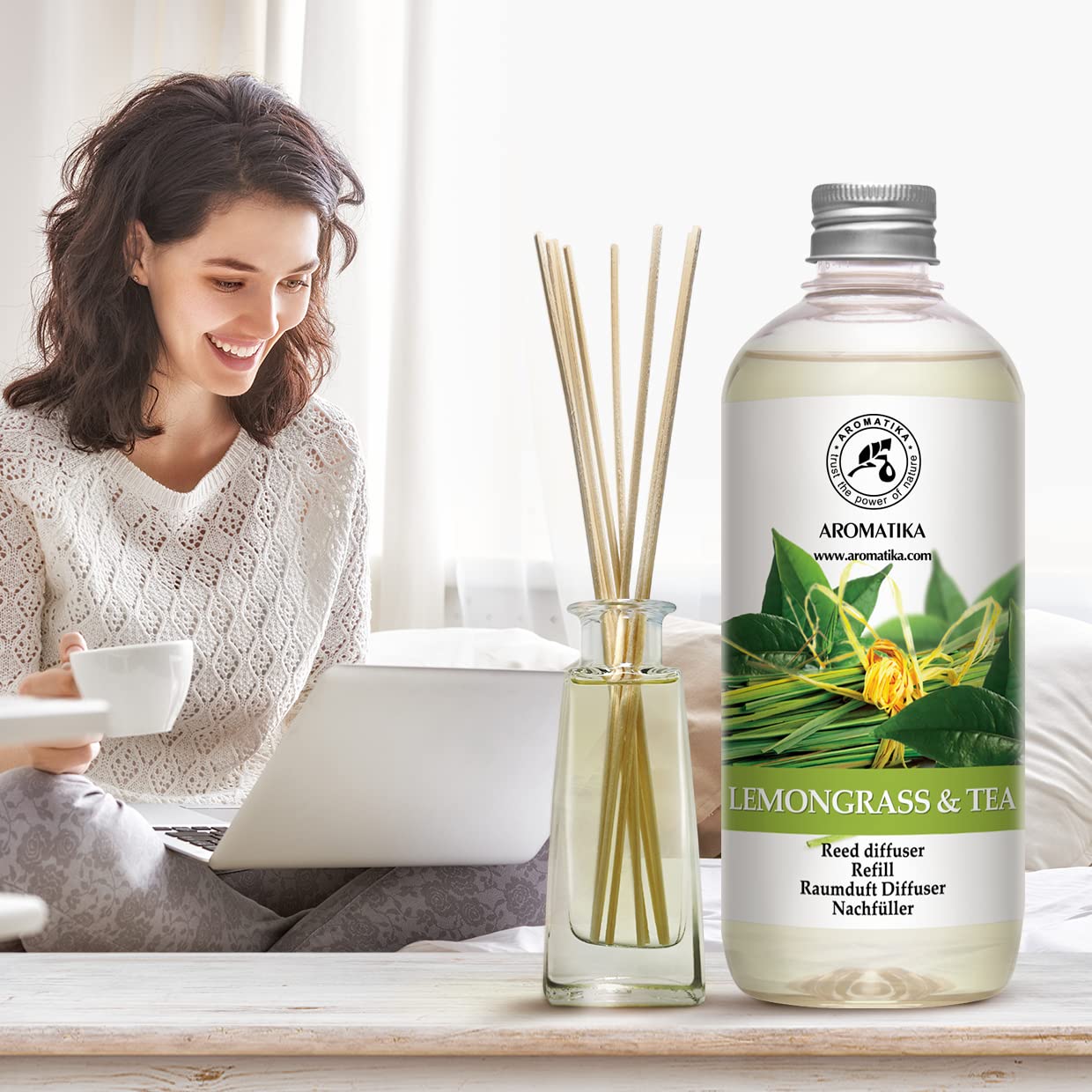 aromatika-refill-reed-diffuser-lemongrass-tee-500-ml-frisch image 8