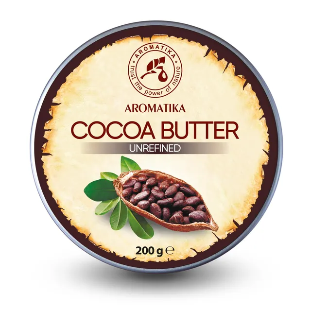 aromatika-body-butters-kakaobutter-unraffiniert-200-g-rein image 1
