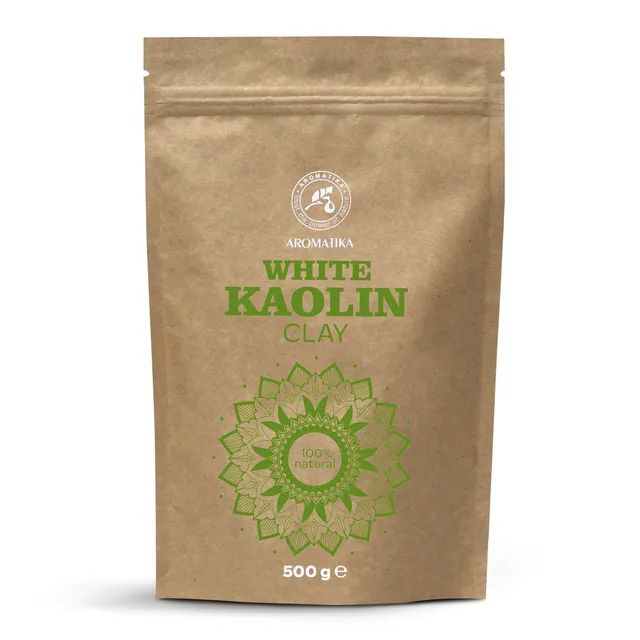 aromatika-wei-e-tonerde-kaolin-pulver-500g-gesichtsmaske image 1
