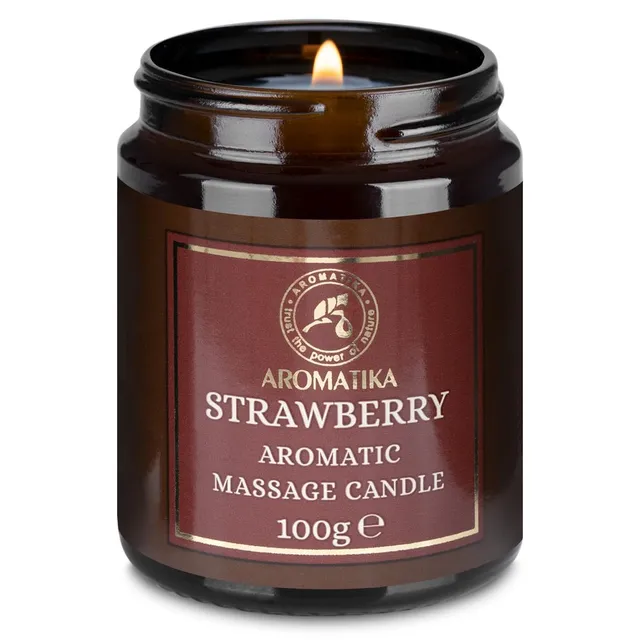 aromatika-erdbeere-massagekerze-100g-sojawachs-fruchtig image 1