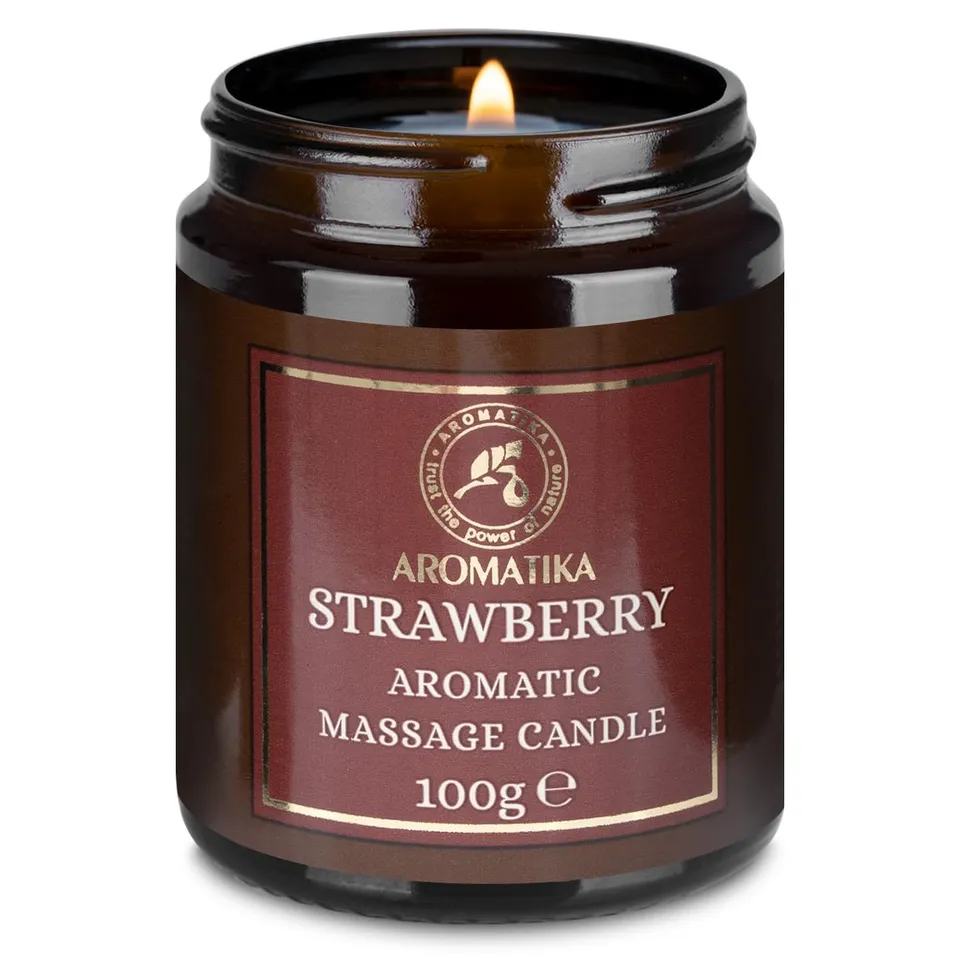 aromatika-erdbeere-massagekerze-100g-sojawachs-fruchtig image 1
