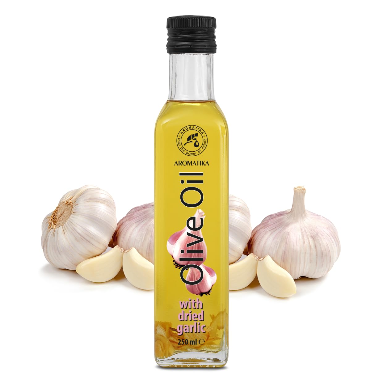 aromatika-oliven-l-knoblauch-250-ml-glasflasche-zum-kochen image 2