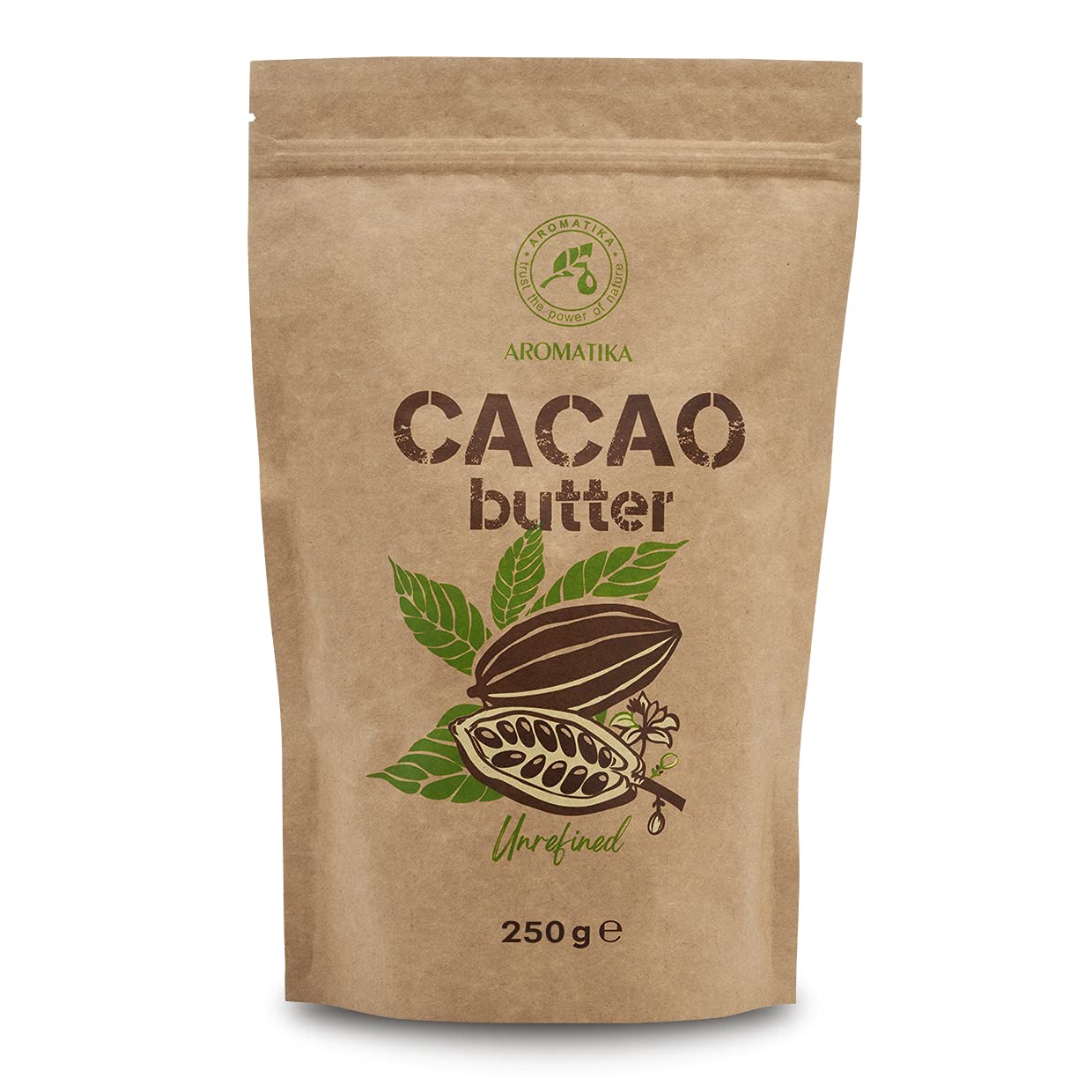 aromatika-cacao-butter-250-g-kakaobutter-unraffiniert image 1
