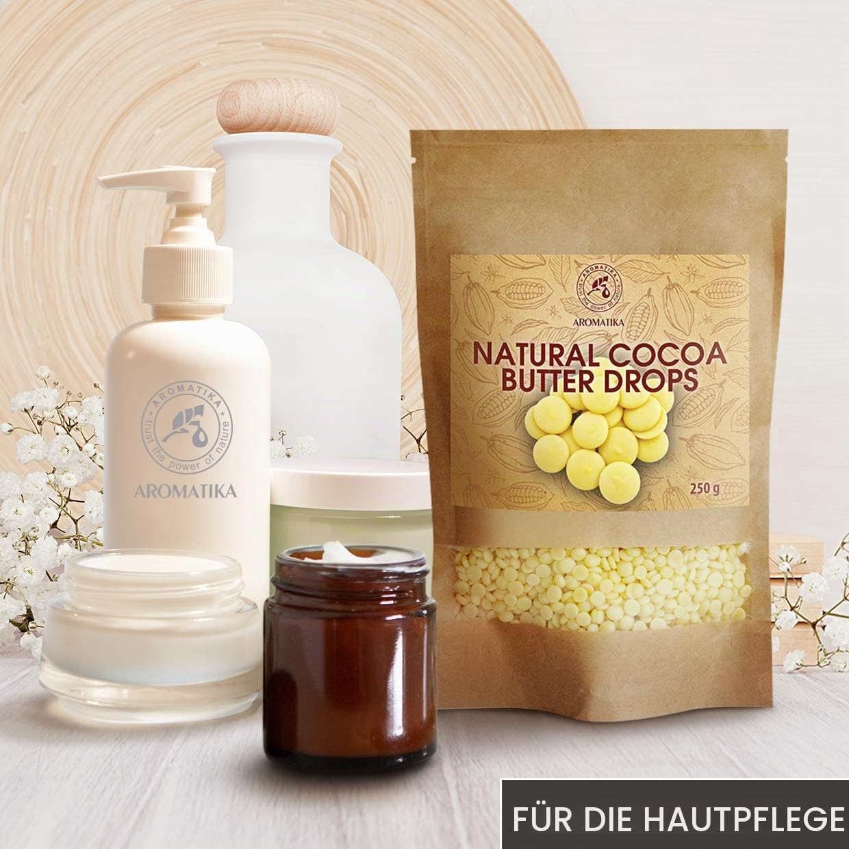 aromatika-kakaobutter-chips-250-g-rein-kaltgepresst image 3