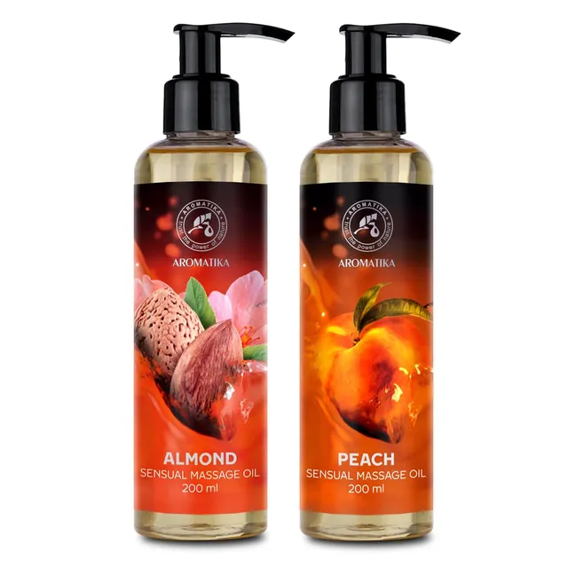 aromatika-massage-le-mandel-pfirsich-k-rper-l-2x200ml-nat-rlich image 1