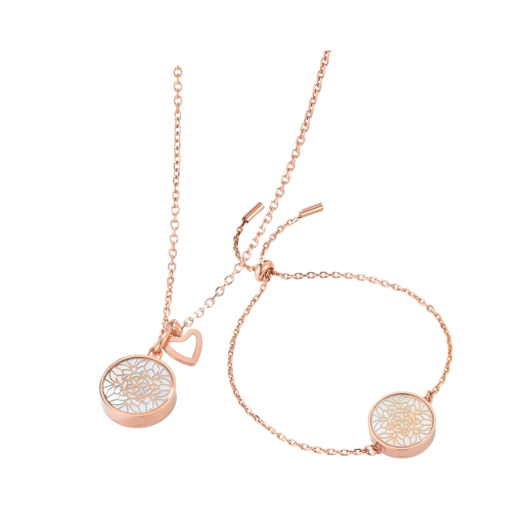 casida-aroma-jewelry-perlmutt-aromaschmuck-set-ros-gold image 1