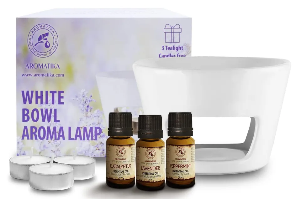 aromatika-aromabrenner-keramik-wei-duftlampe-l-set-3x10ml image 1