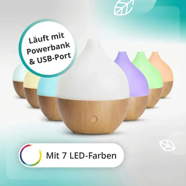 casida-aroma-diffuser-usb-led-raumbedufter-100-ml-leise image 1