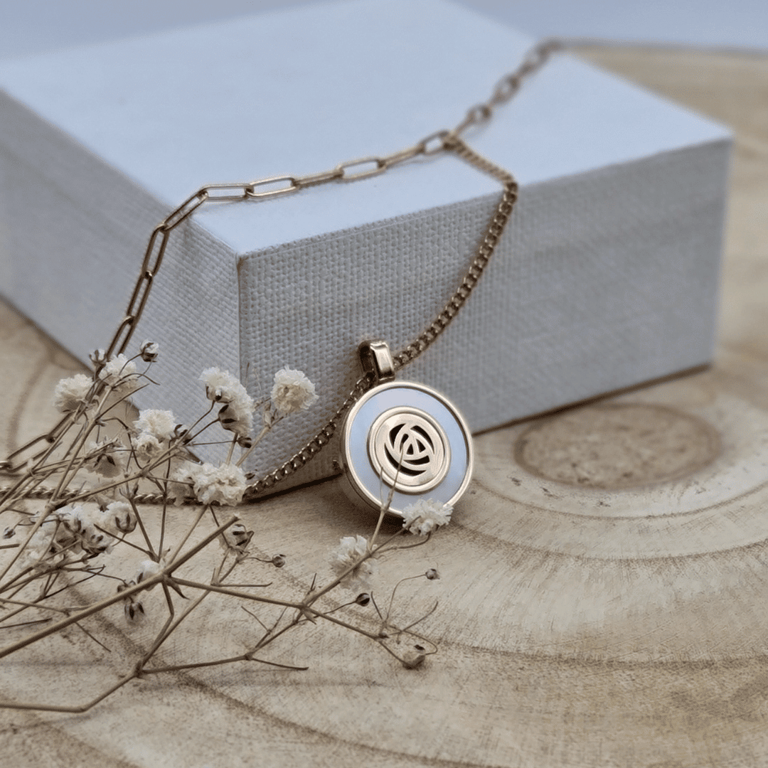 casida-aromaschmuck-halskette-ros-gold-diffuserkette-21mm image 3