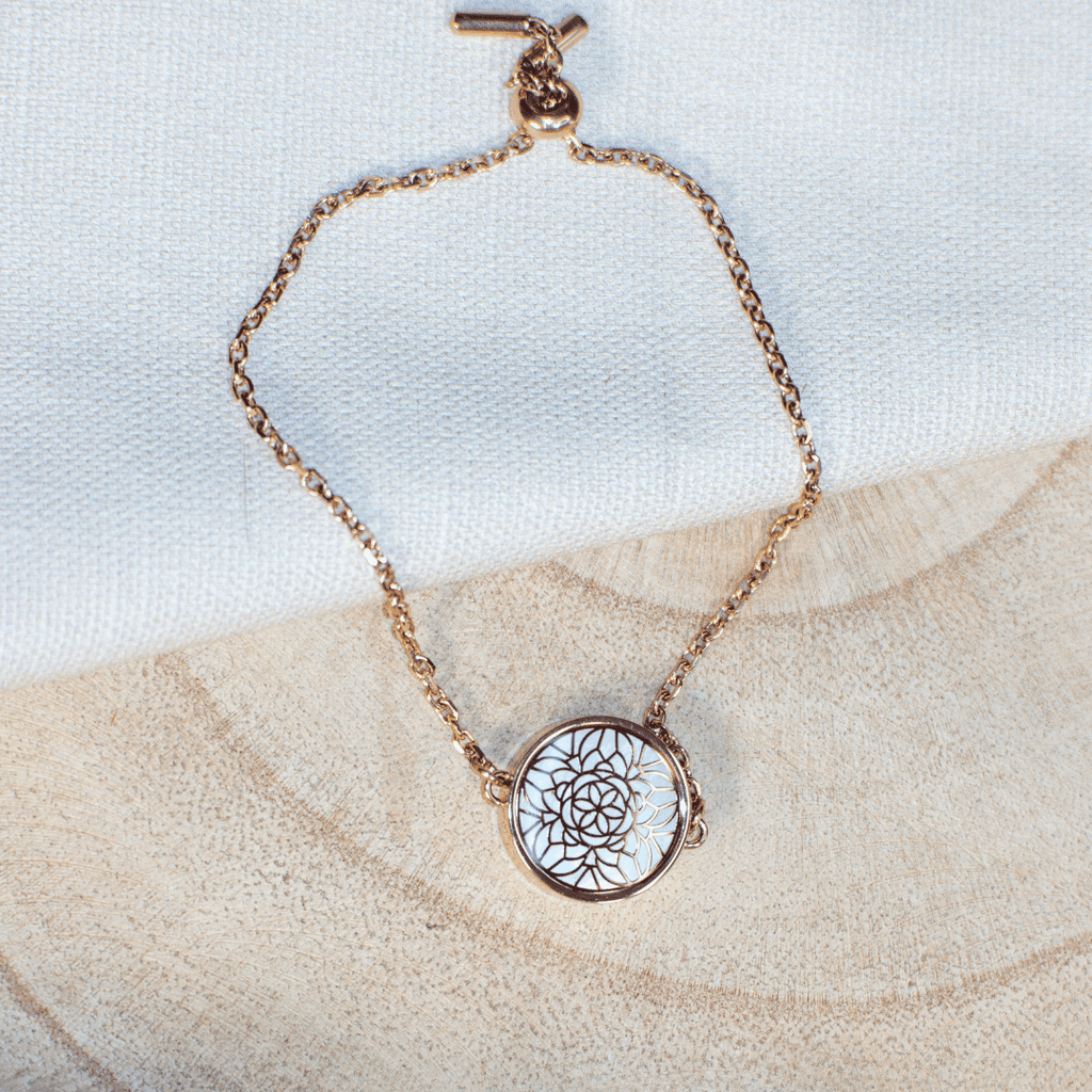 casida-aroma-armband-perlmutt-ros-gold-diffuser image 2