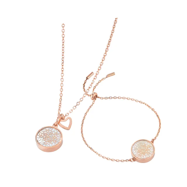 casida-aroma-jewelry-perlmutt-aromaschmuck-set-ros-gold image 1