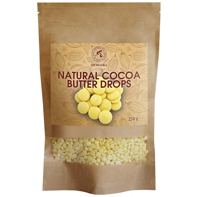 aromatika-kakaobutter-chips-250-g-rein-kaltgepresst image 1