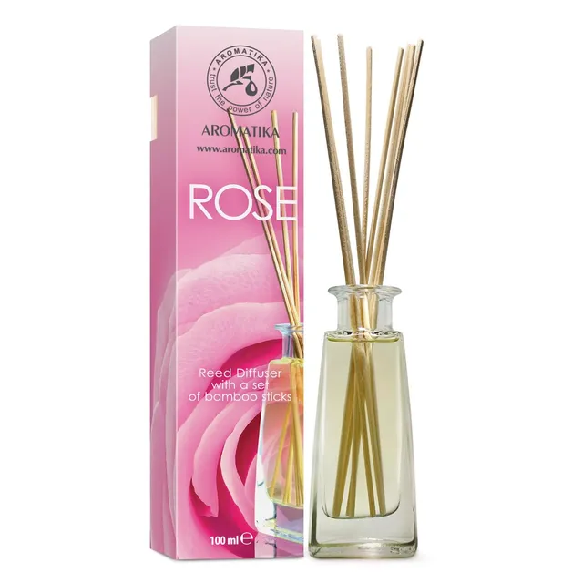 aromatika-reed-diffusers-raumduft-rose-100-ml-set image 1
