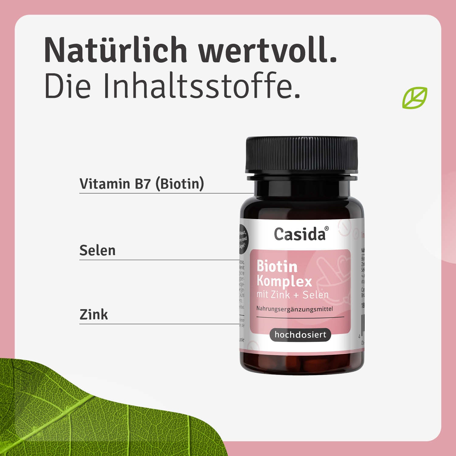 casida-biotin-komplex-mit-zink-selen-tabletten-haut-haare image 2