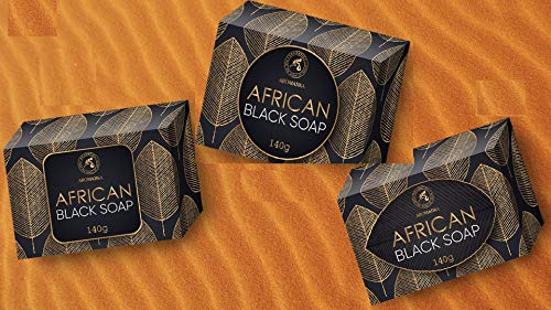 aromatika-afrikanische-schwarze-seife-3x140g-sheabutter image 2