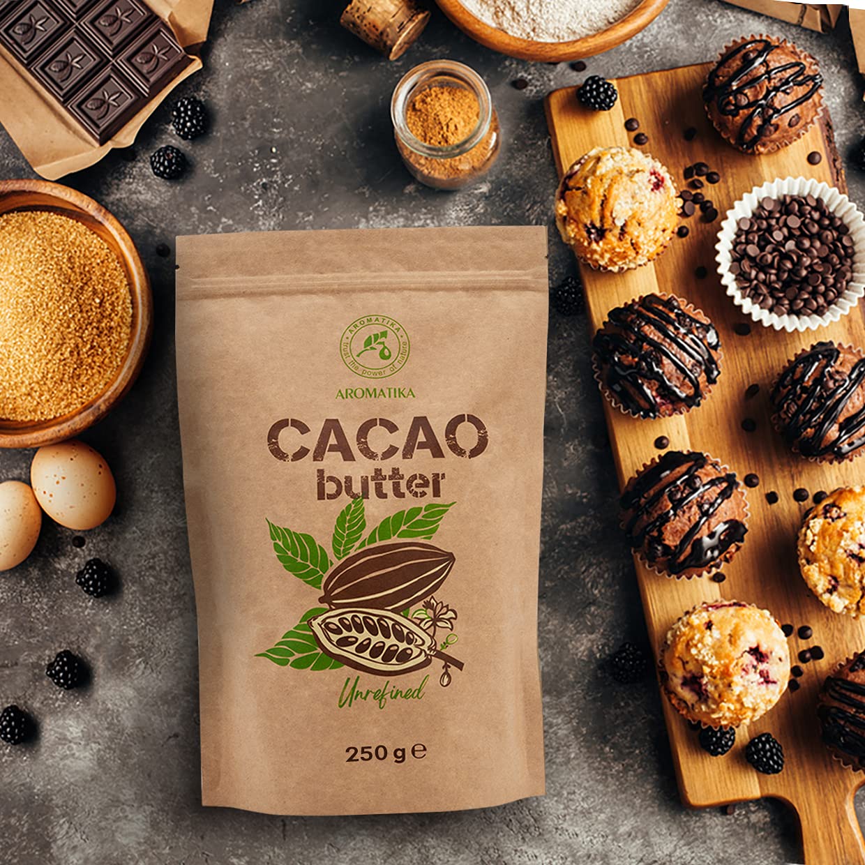 aromatika-cacao-butter-250-g-kakaobutter-unraffiniert image 4