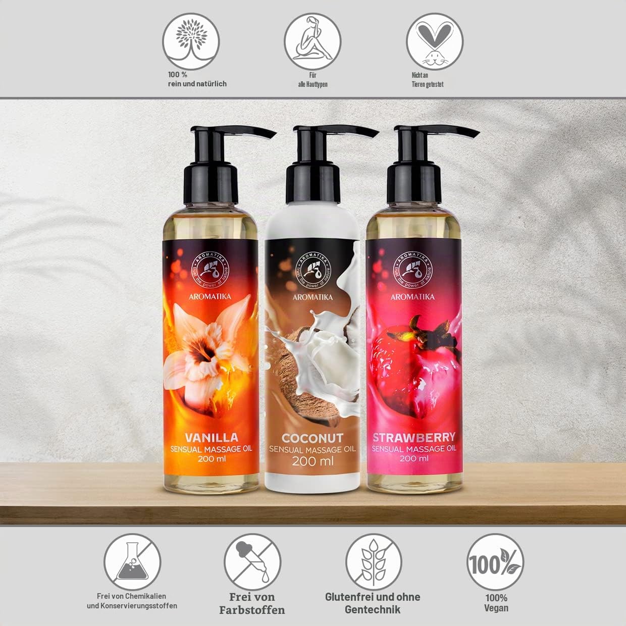 aromatika-massage-l-set-vanille-kokos-erdbeere-3x200-ml image 6