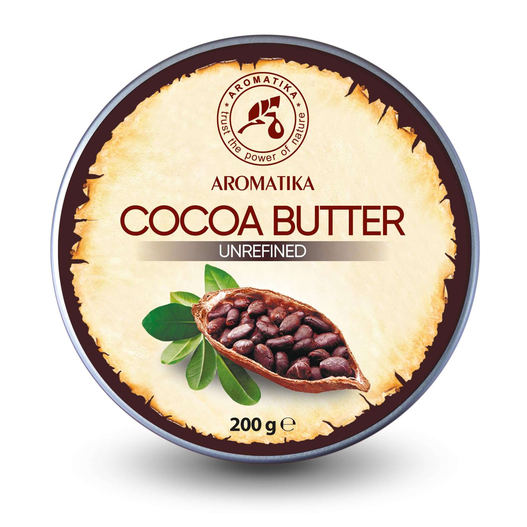 aromatika-body-butters-kakaobutter-unraffiniert-200-g-rein image 1