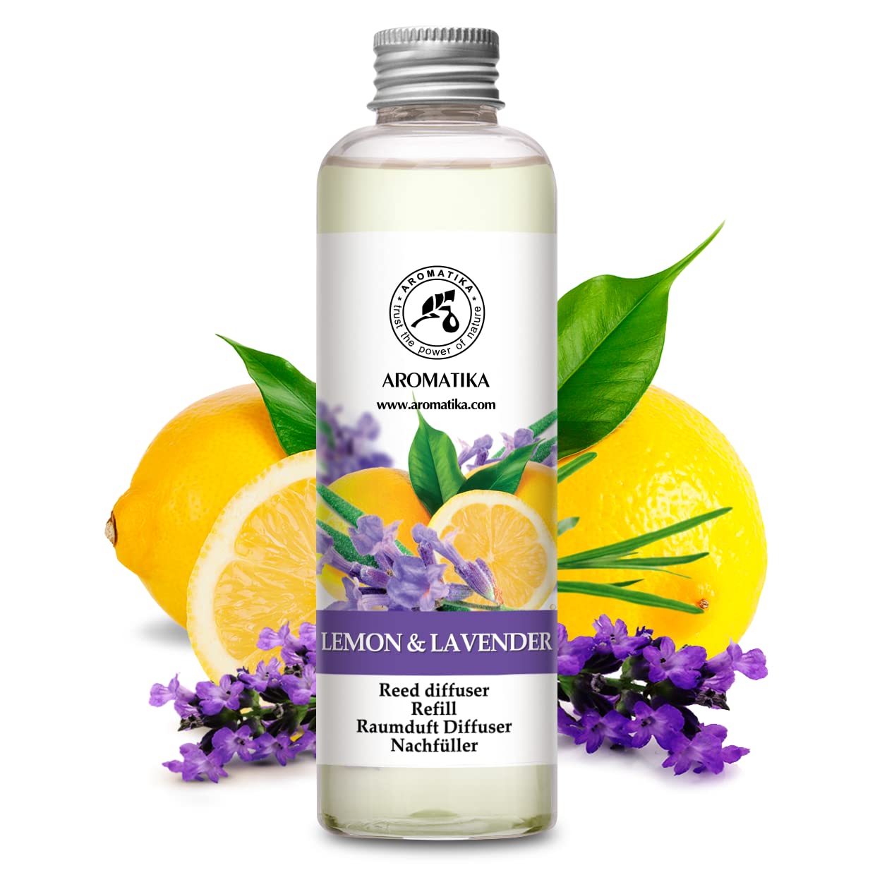 aromatika-refill-reed-diffuser-zitrone-lavendel-200-ml-nachf-ller image 2