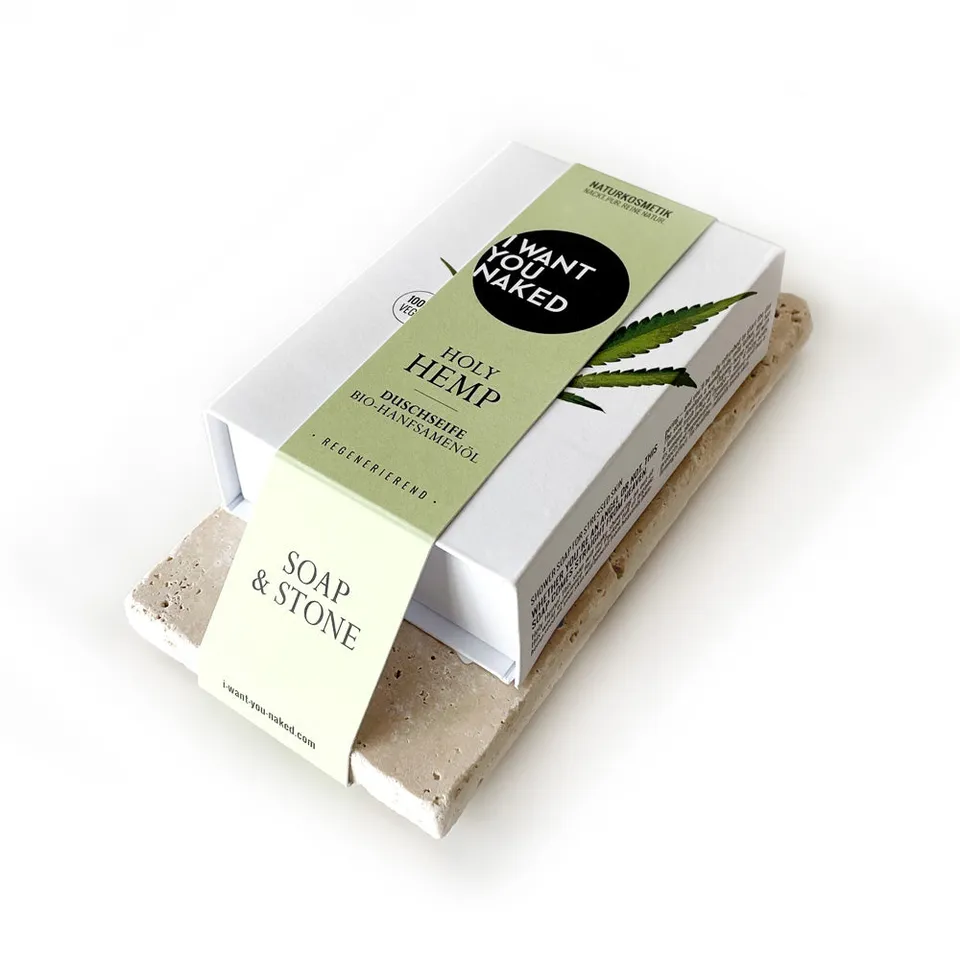 i-want-you-naked-soap-stone-set-duschseife-hanf-100-g image 1