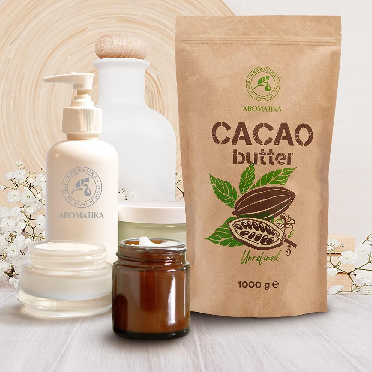 aromatika-body-butters-cacao-butter-1000-g-unraffiniert image 6