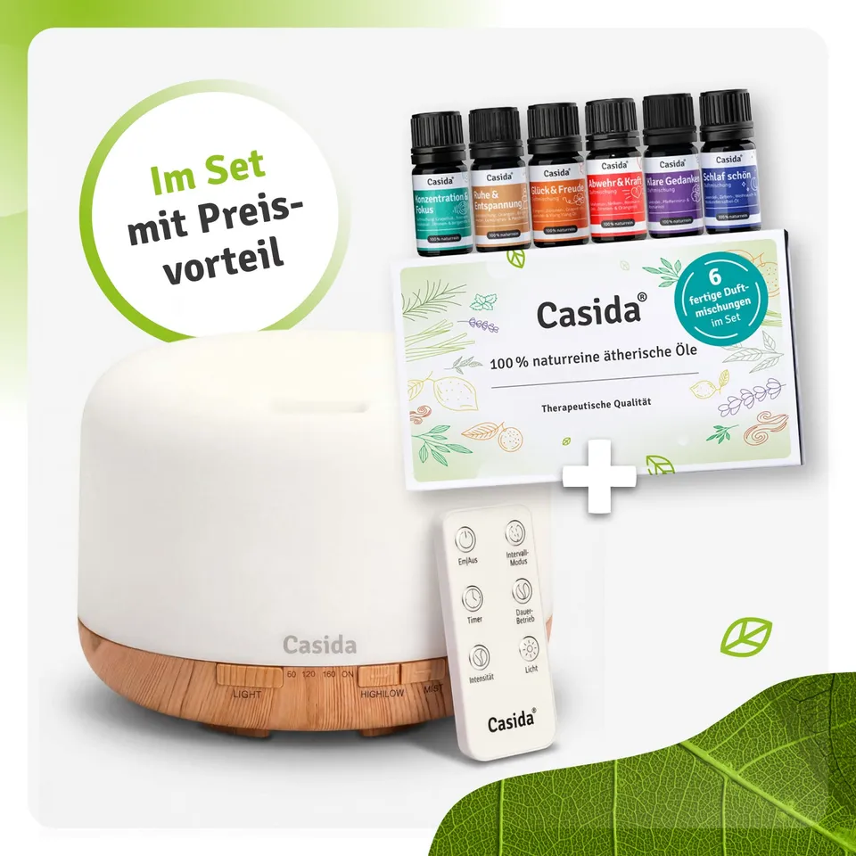 casida-aroma-diffuser-500-ml-mit-6-duftmischungen-set image 1