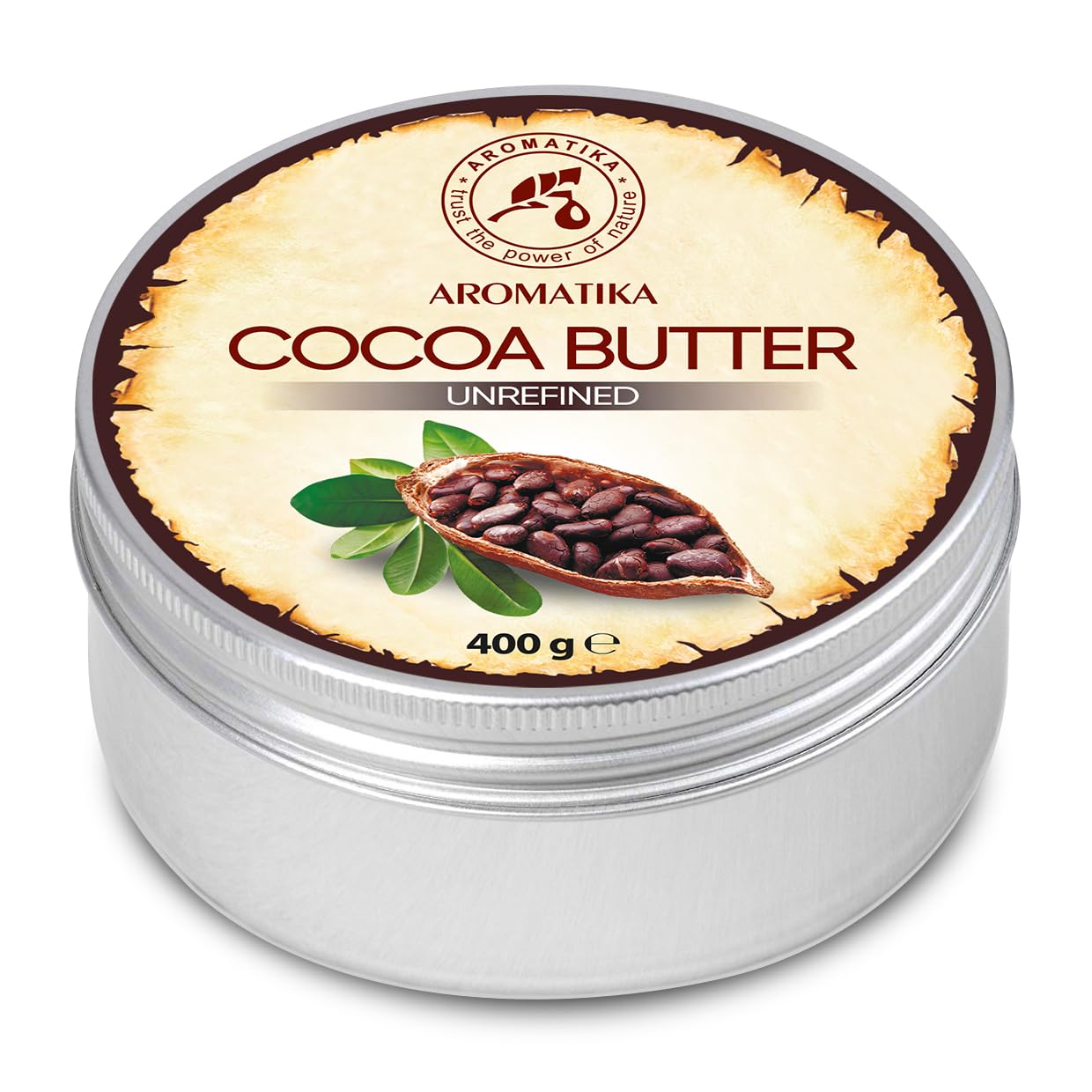 aromatika-cocoa-butter-k-rperbutter-400-g-unraffiniert image 2