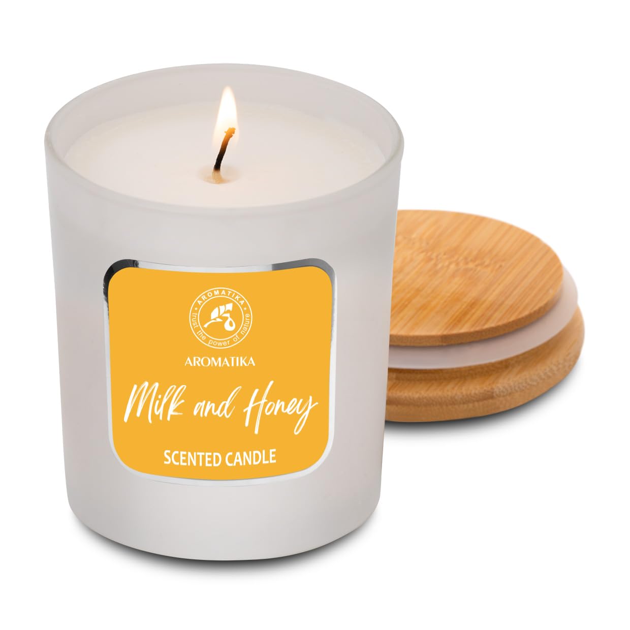 aromatika-milk-honey-duftkerze-sojawachs-200g-im-glas image 2