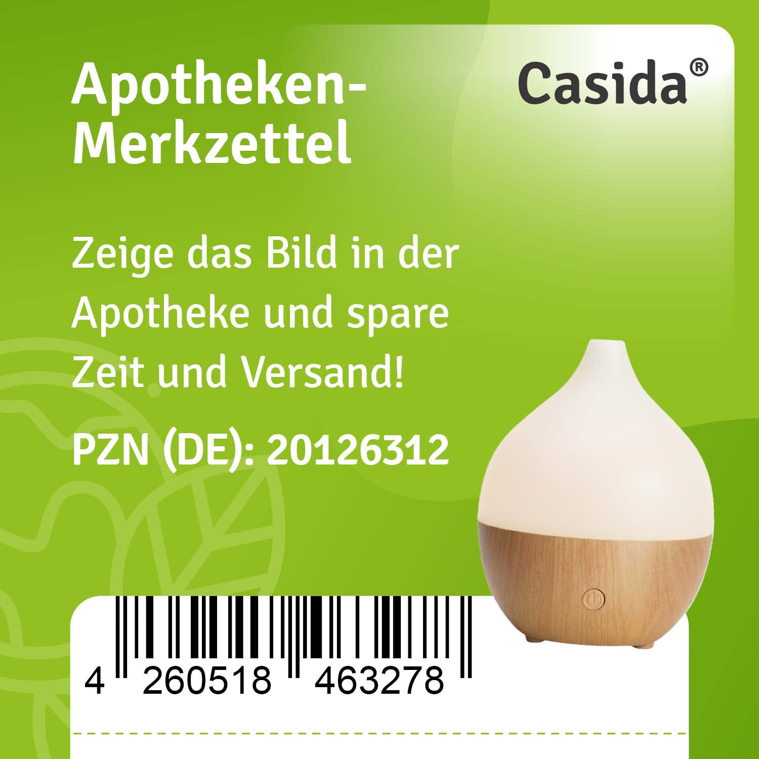 casida-aroma-usb-diffuser-100ml-kompakt-led-holz-wei image 2