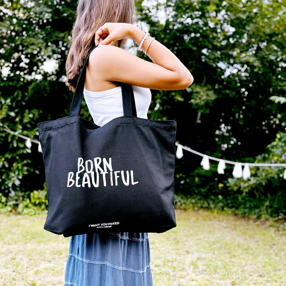 i-want-you-naked-cotton-bag-born-beautiful-xl-shopper image 1