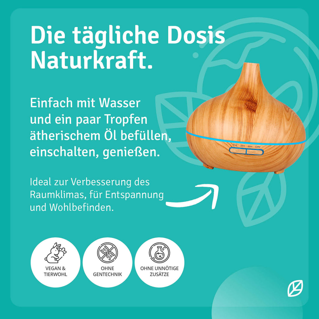 casida-aroma-diffuser-wood-look-ultraschall-300-ml-led image 5