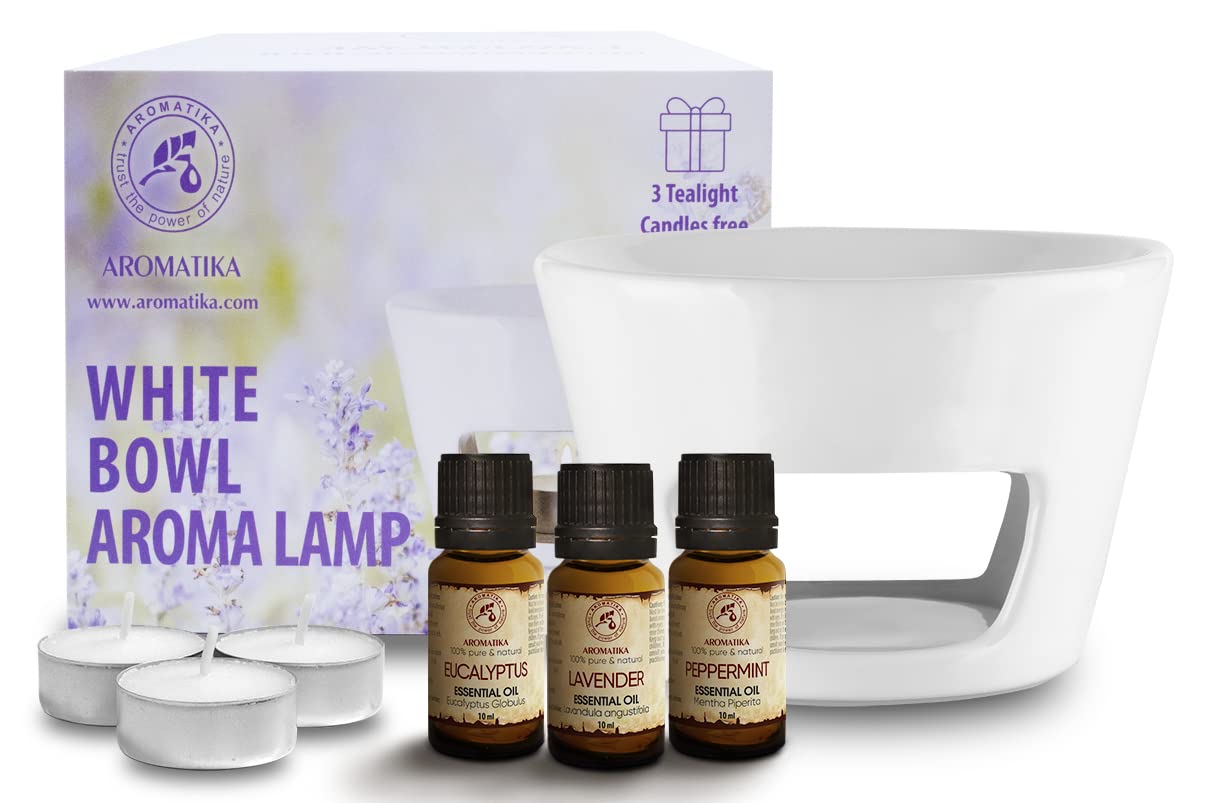aromatika-aromabrenner-keramik-wei-duftlampe-l-set-3x10ml image 1