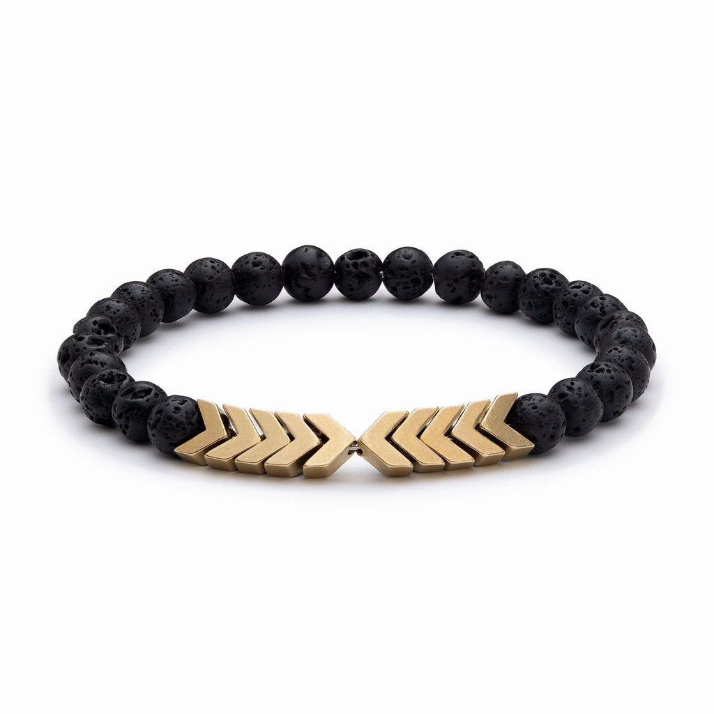 casida-lavastein-armband-therische-le-gold-mit-edelstahlelement image 1