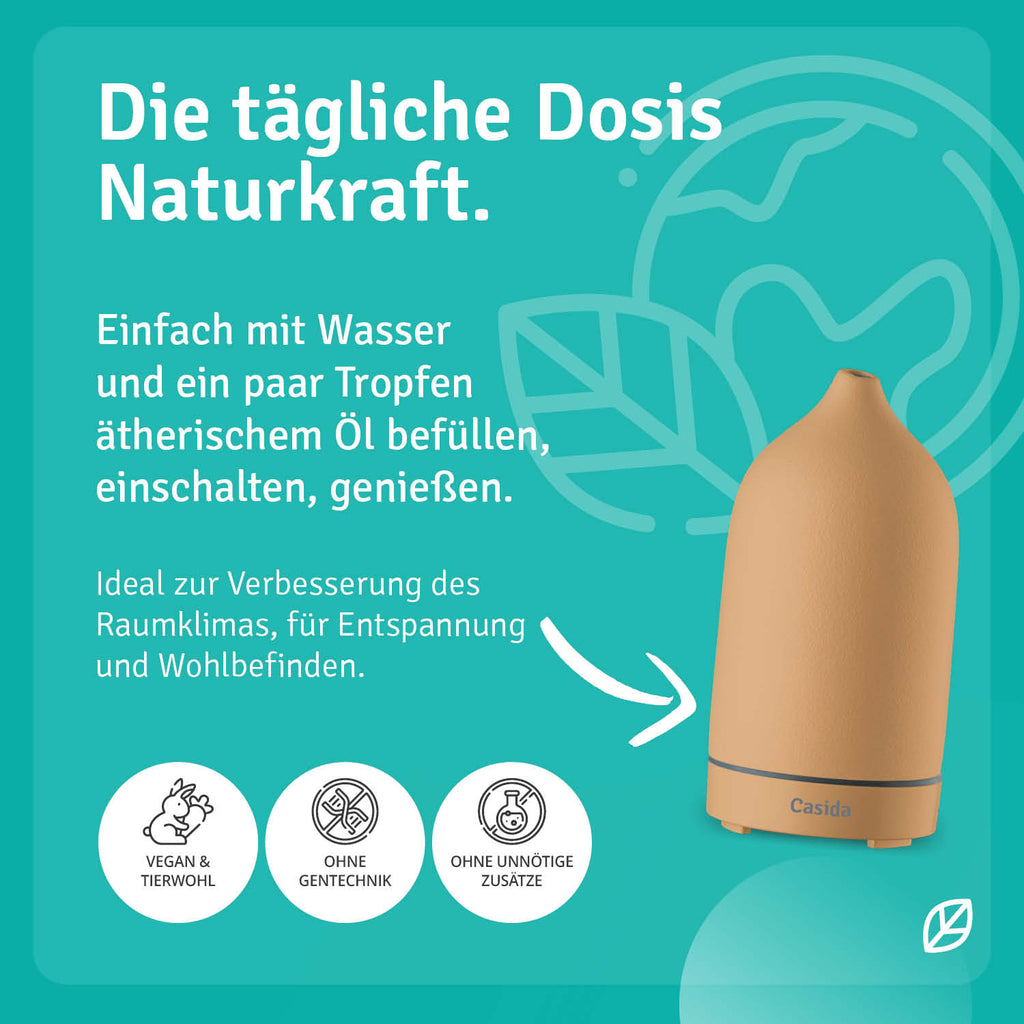 casida-aroma-diffuser-apricot-keramik-diffuser-120ml-led image 5