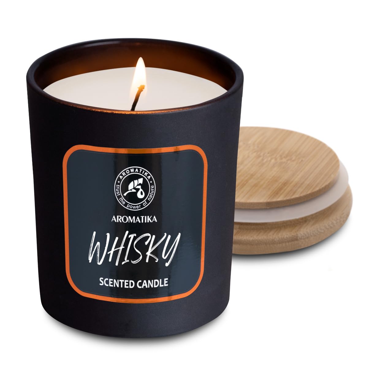 aromatika-whisky-duftkerze-200g-glas-thymian-l-m-nner-geschenk image 2