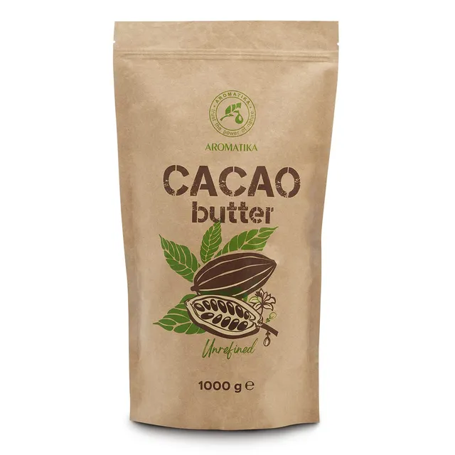 aromatika-body-butters-cacao-butter-1000-g-unraffiniert image 1
