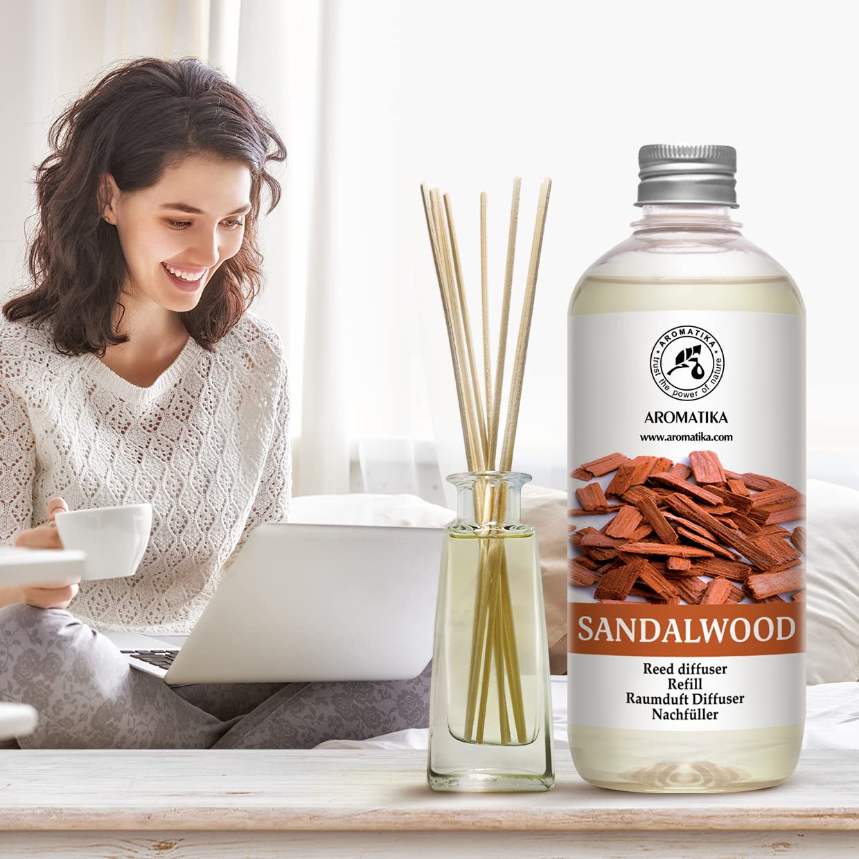 aromatika-refill-reed-diffuser-sandelholz-500-ml-warm image 8